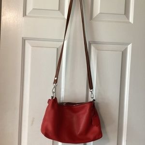 Valentina genuine Italian red leather purse